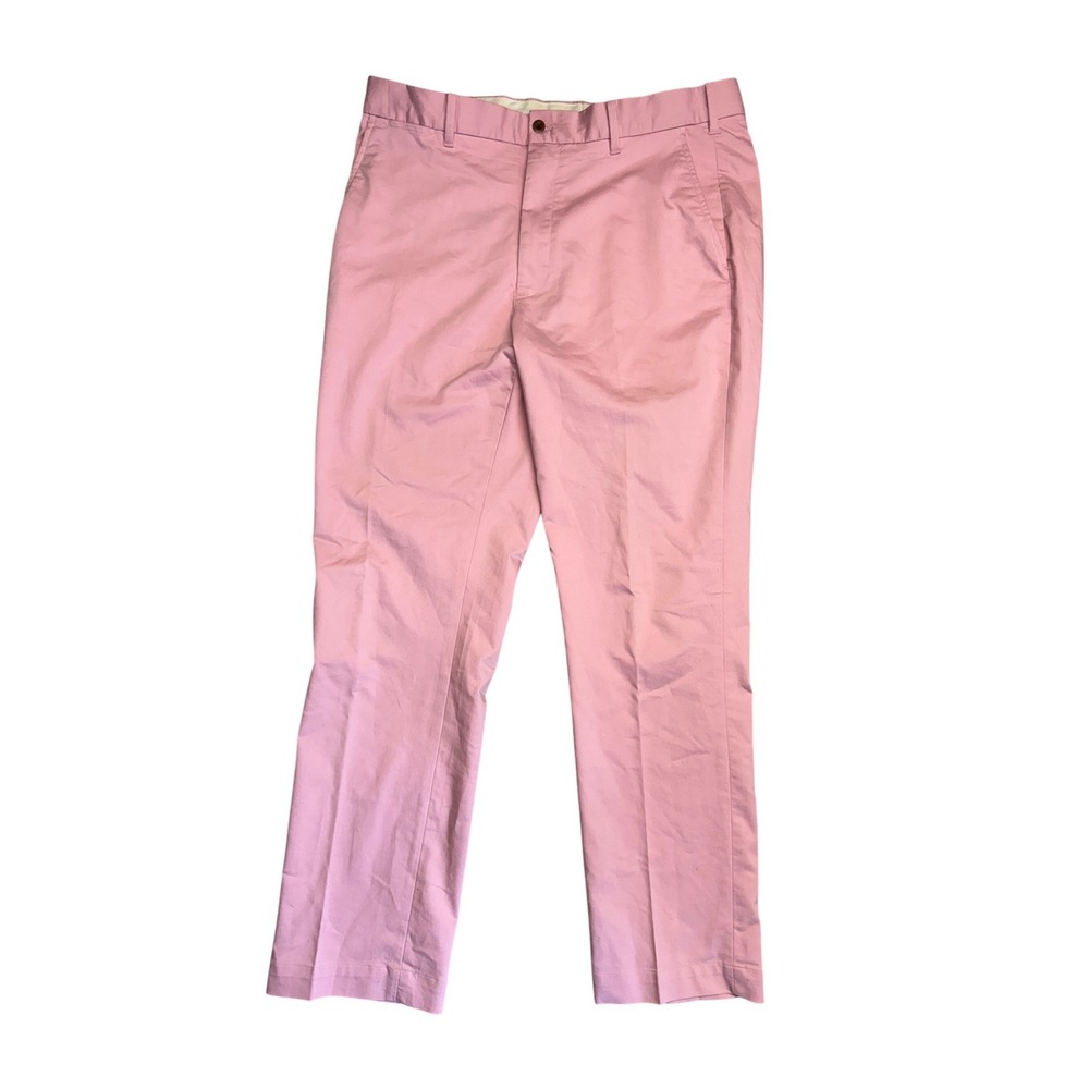 Polo Golf Ralph Lauren Pink Cotton Twill Stretch Classic Fit Pants 35x32 Mens